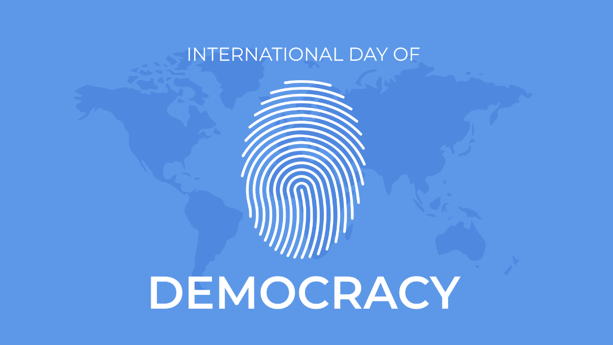 International Day of Democracy Image Background Template