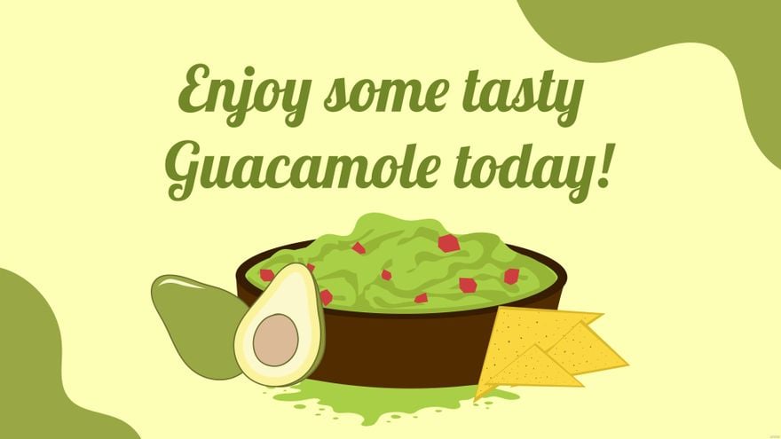 National Guacamole Day Greeting Card Background