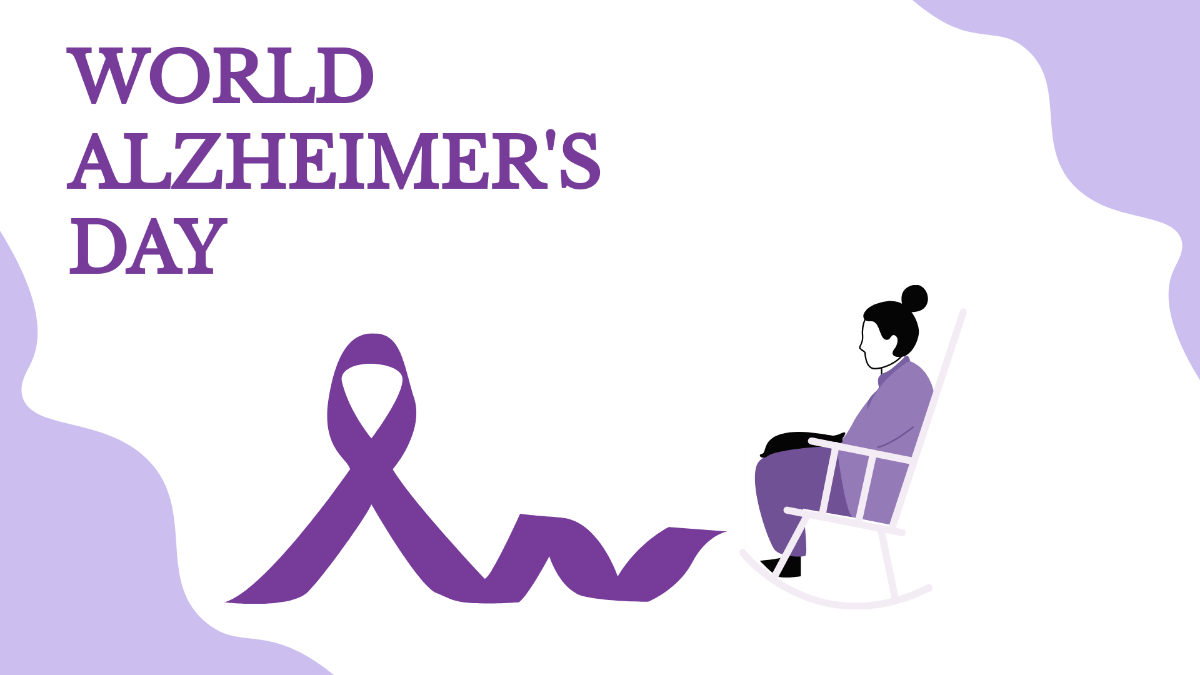Free World Alzheimer’s Day Background Template