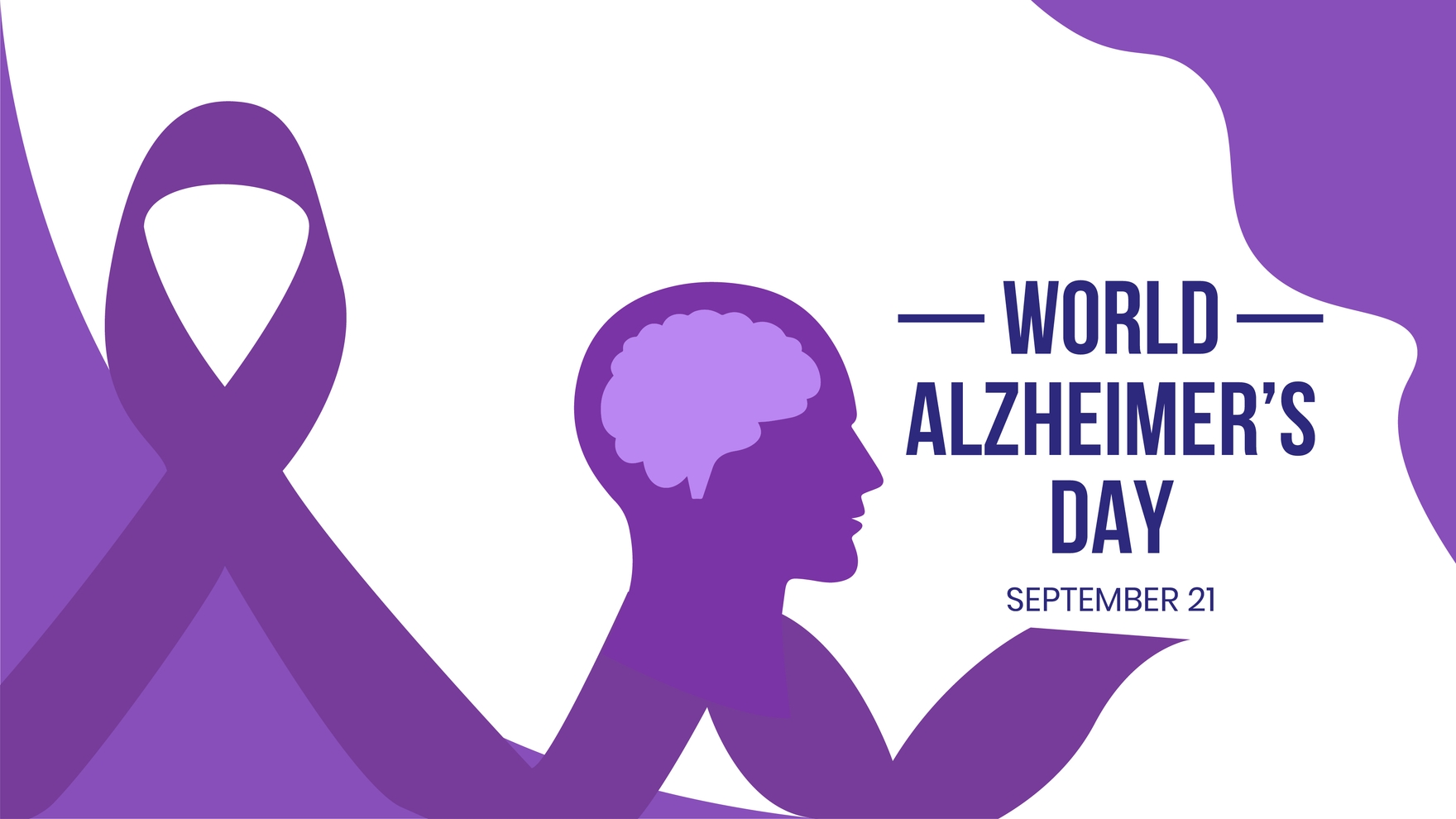 High Resolution World Alzheimer’s Day Background
