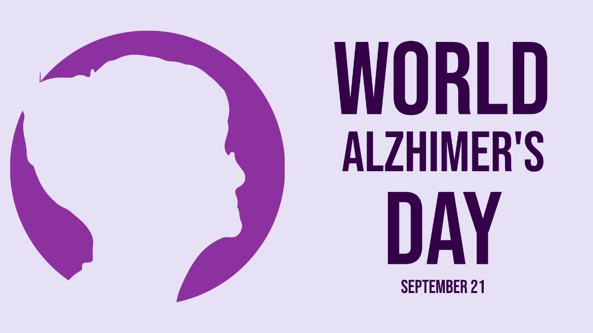 Free World Alzheimer’s Day Vector Background Template