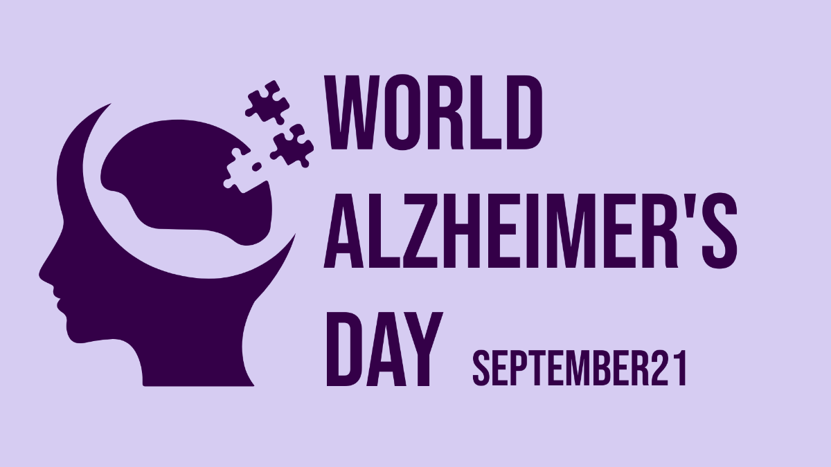 World Alzheimer’s Day Photo Background Template