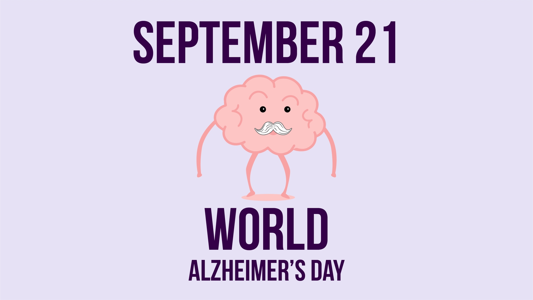 World Alzheimer’s Day Cartoon Background