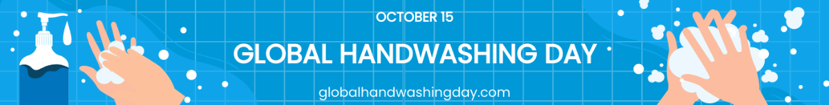 Global Handwashing Day Website Banner Template