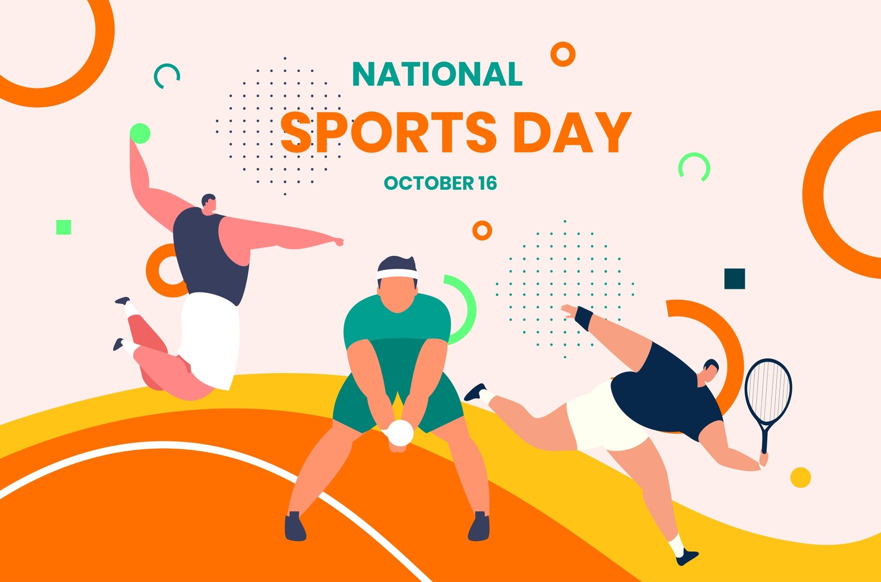 National Sports Day Banner