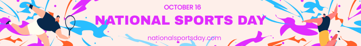 National Sports Day Website Banner Template