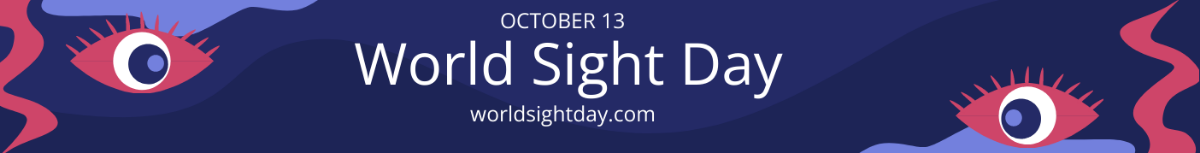 World Sight Day Website Banner Template