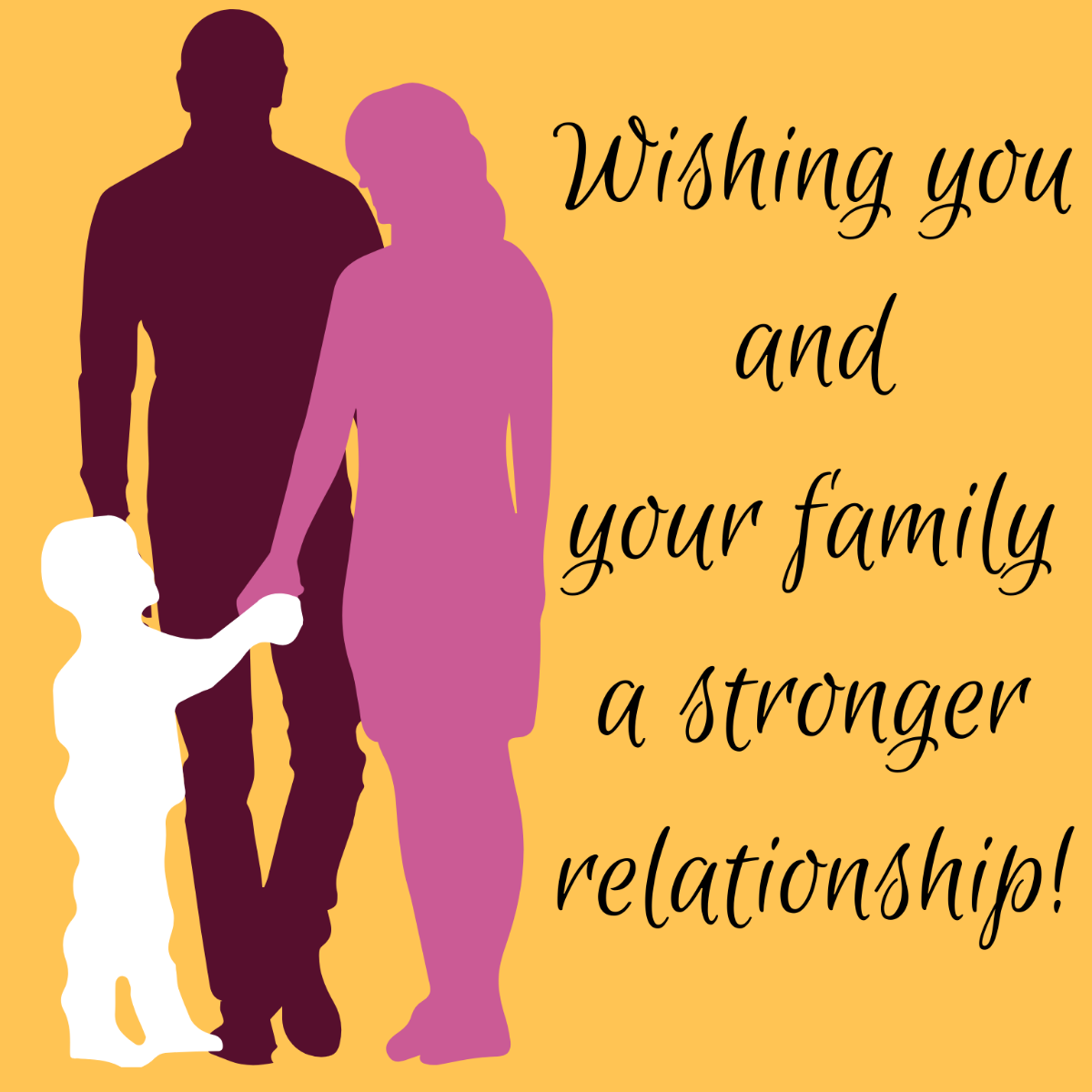 Free National Family Day Wishes Vector Template