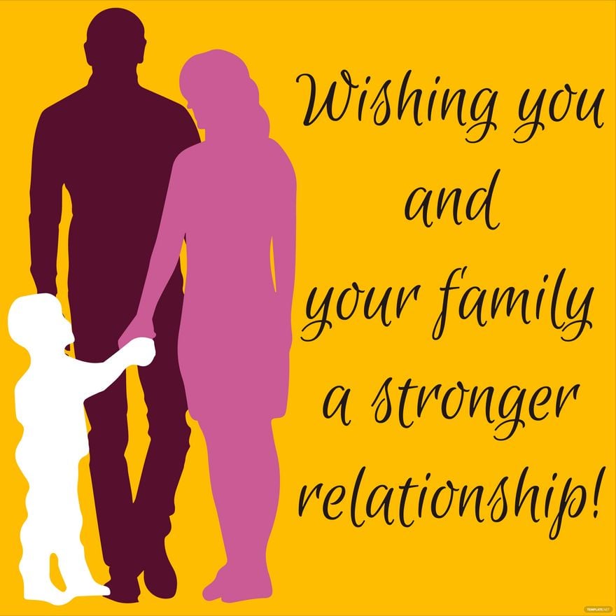 National Family Day Wishes Vector