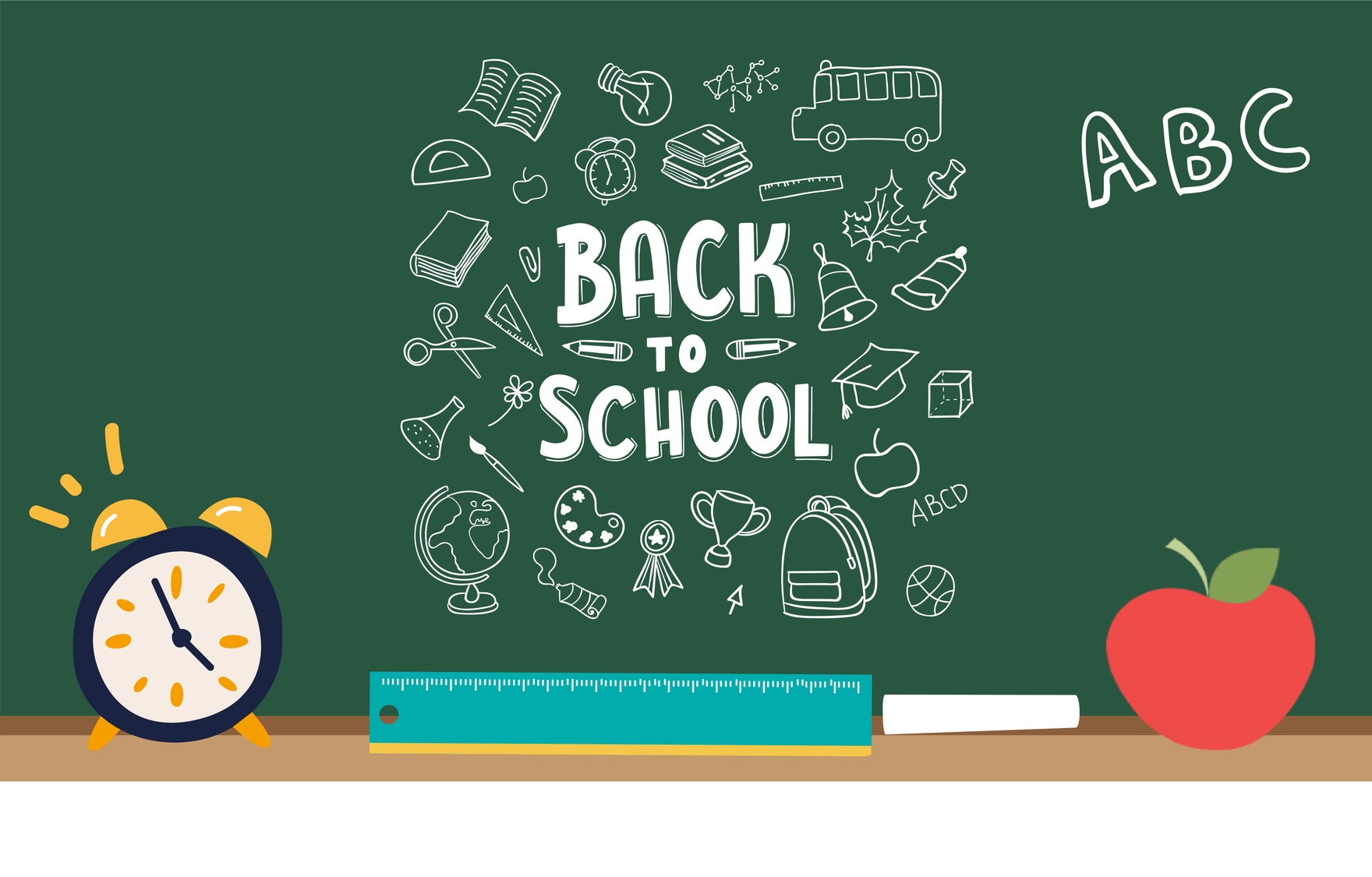 Back To School Sign Clipart - Download in Illustrator, EPS, SVG