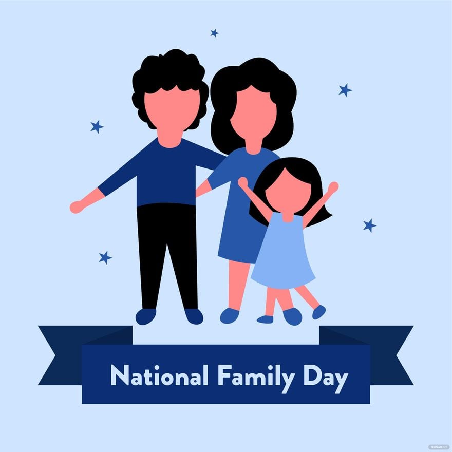 National Family Day Illustration