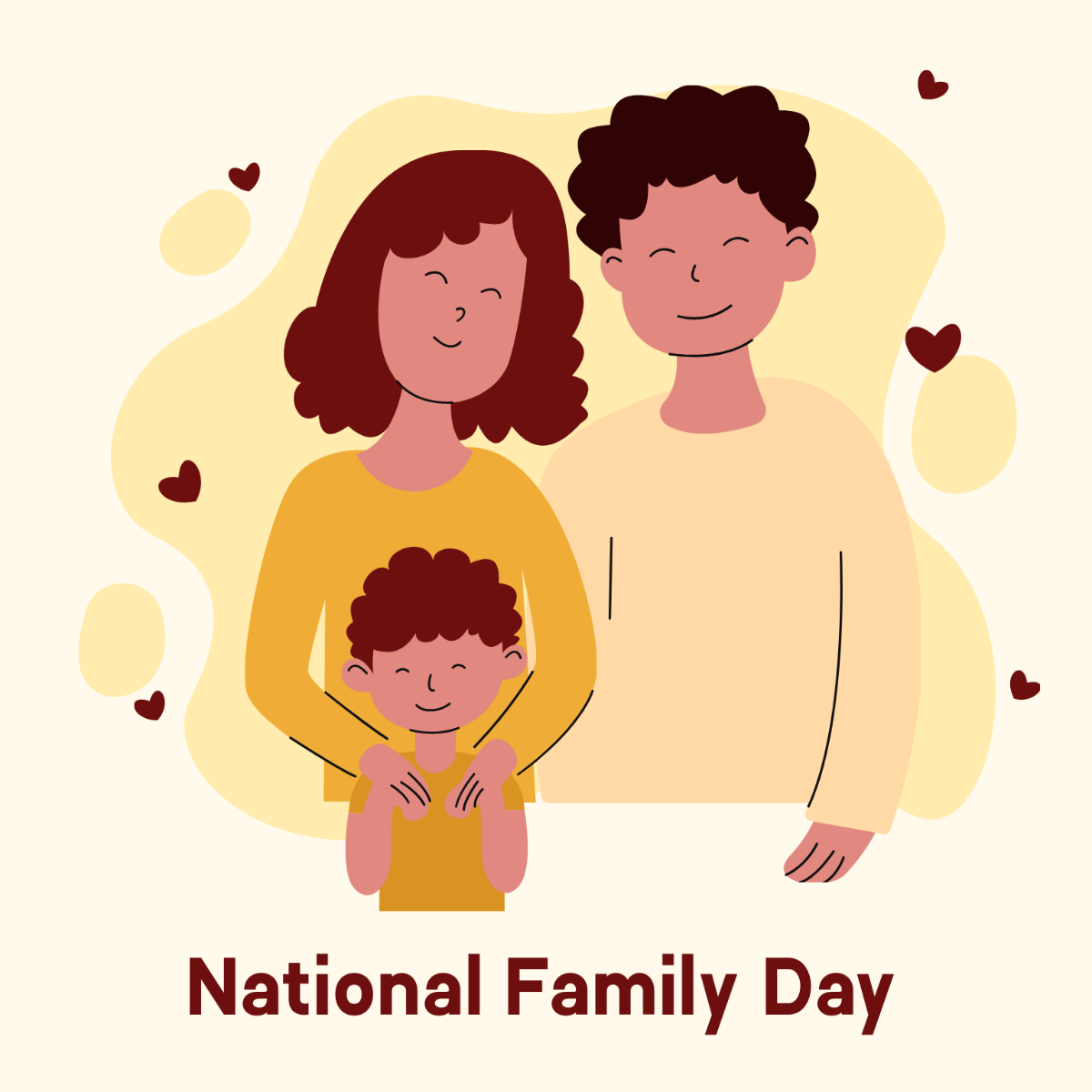 National Family Day Vector Template