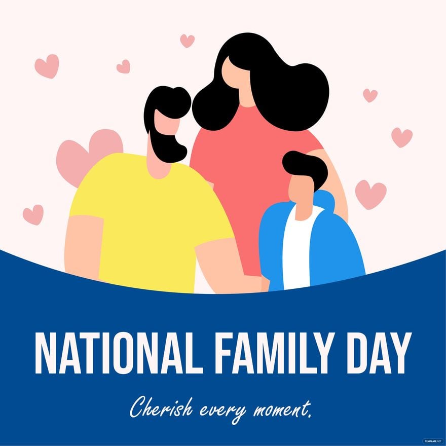 National Family Day Poster Vector