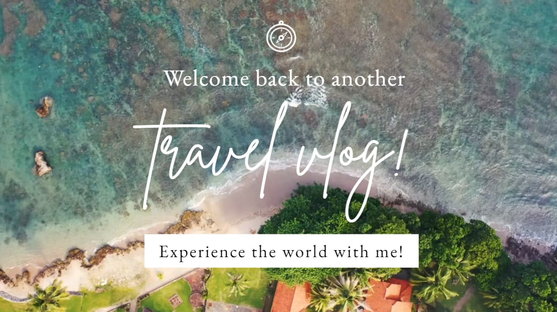 Travel Vlog Intro Video