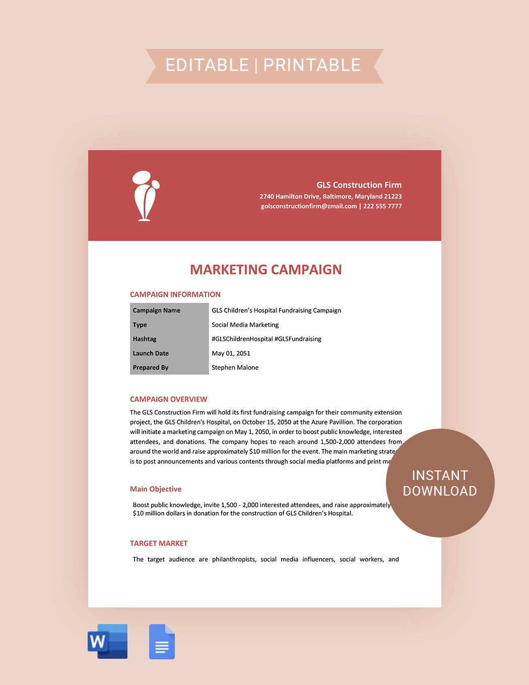 Content Marketing Campaign Template