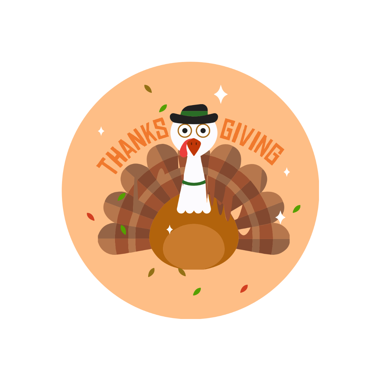 My First Thanksgiving Clipart Template