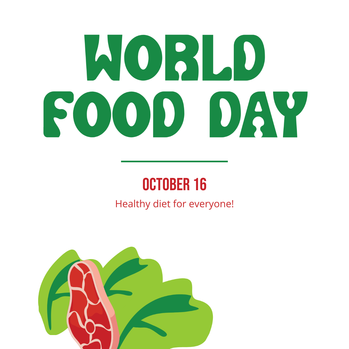 World Food Day Whatsapp Post