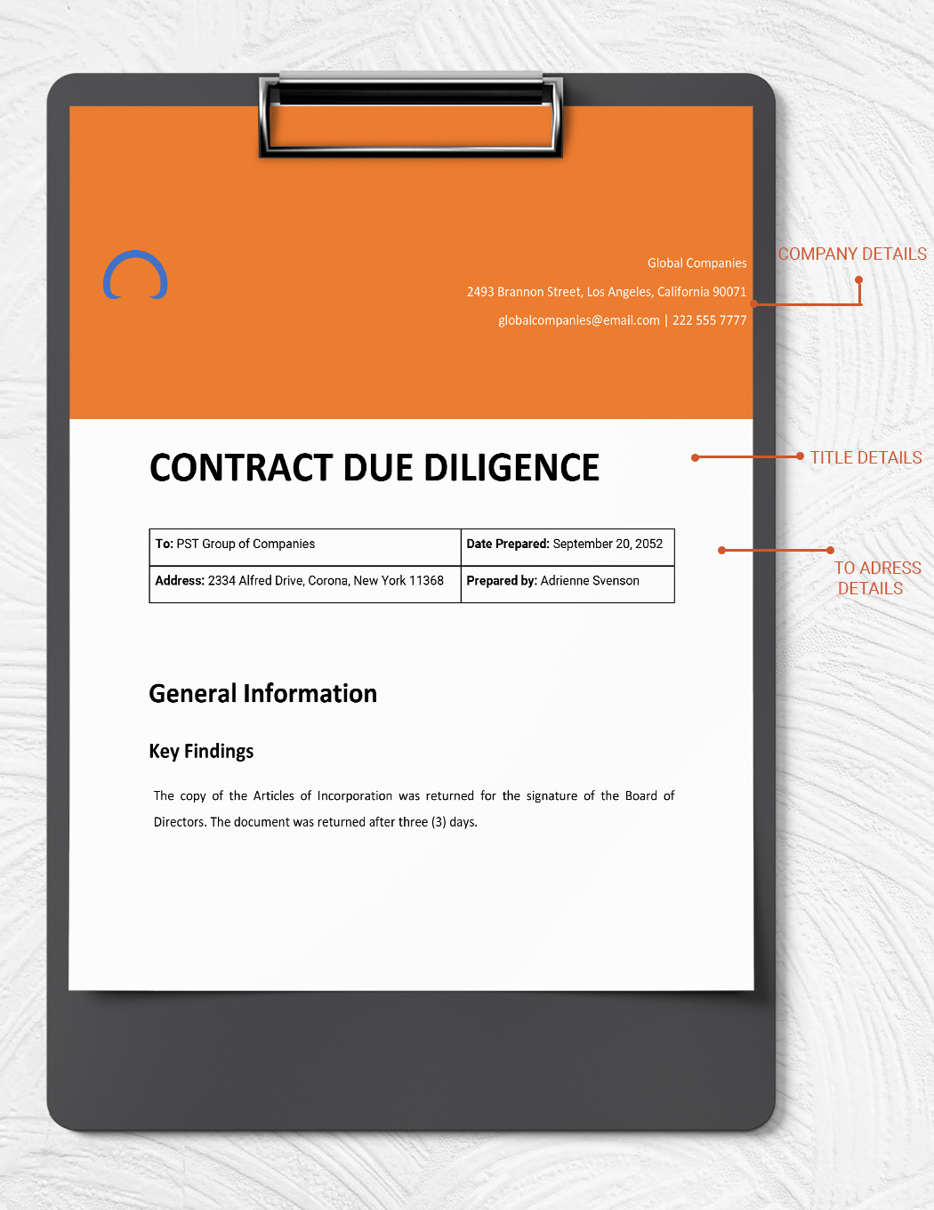 Contract Due Diligence