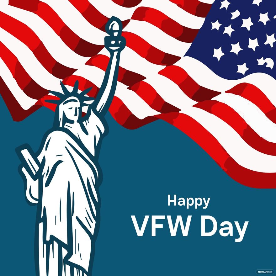 Happy VFW Day Vector in Illustrator, PSD, EPS, SVG, JPG, PNG