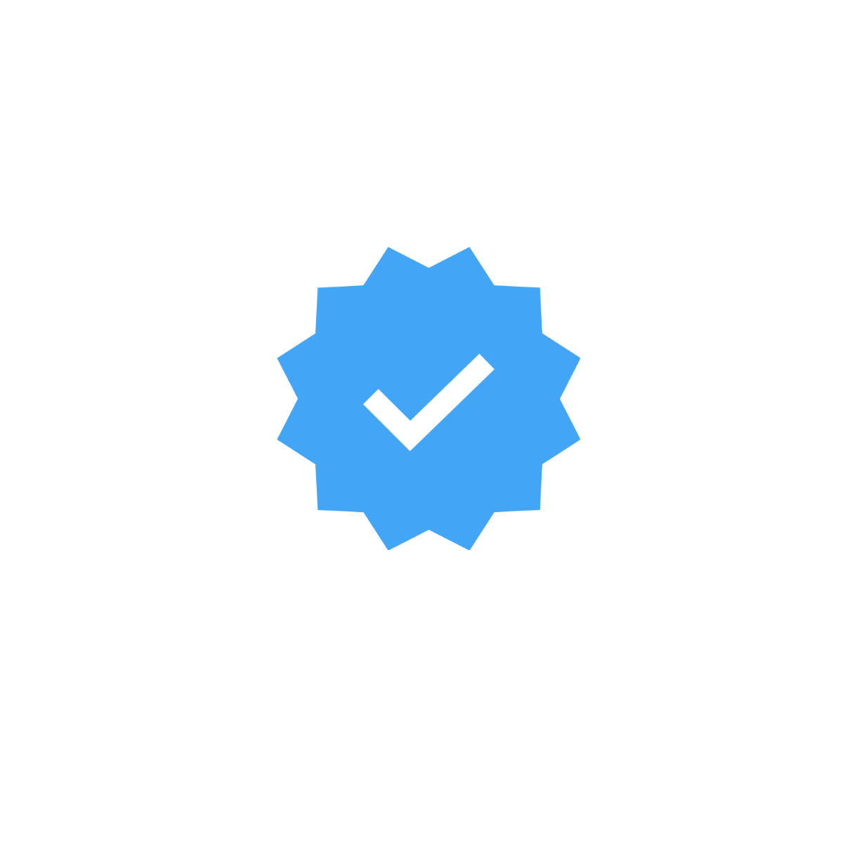 Instagram Verified Icon Clipart Template