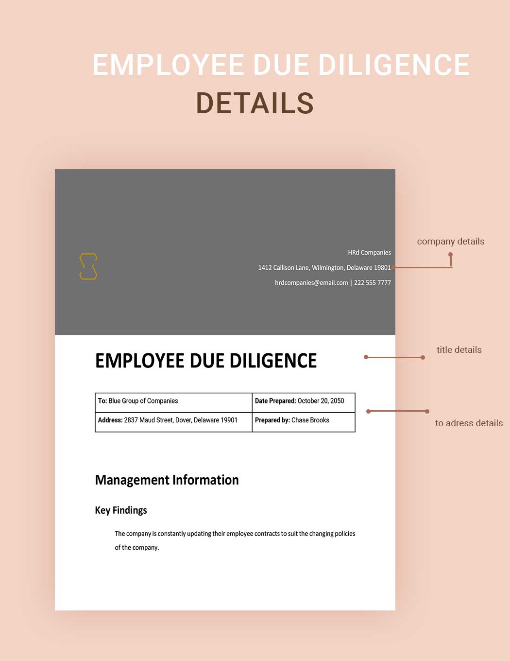 Employee Due Diligence