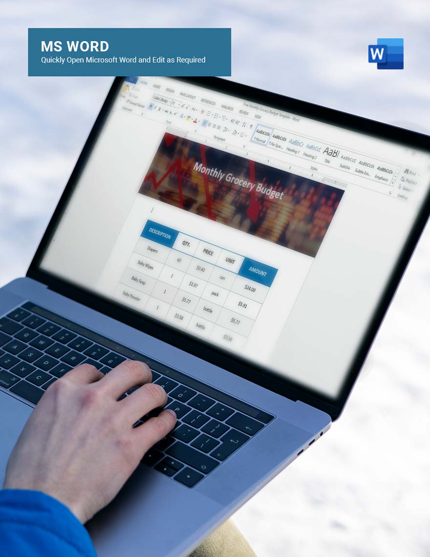 Free Free Monthly Grocery Budget Template - Google Docs, Word, Apple ...