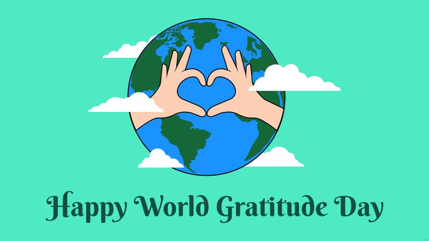 Happy World Gratitude Day Background
