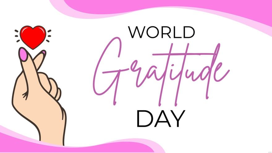 High Resolution World Gratitude Day Background
