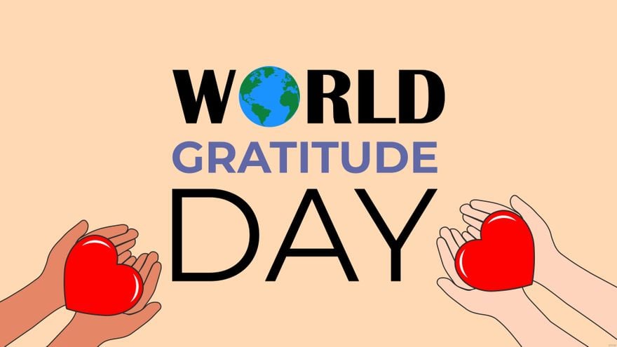 World Gratitude Day Banner Background