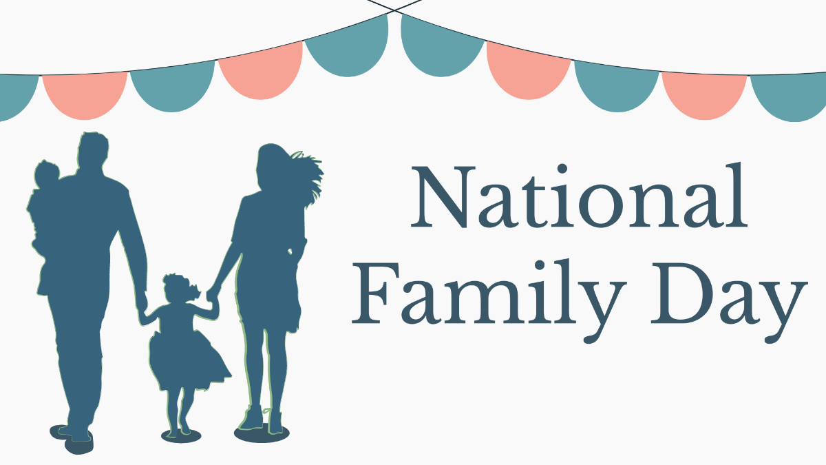 National Family Day Image Background Template