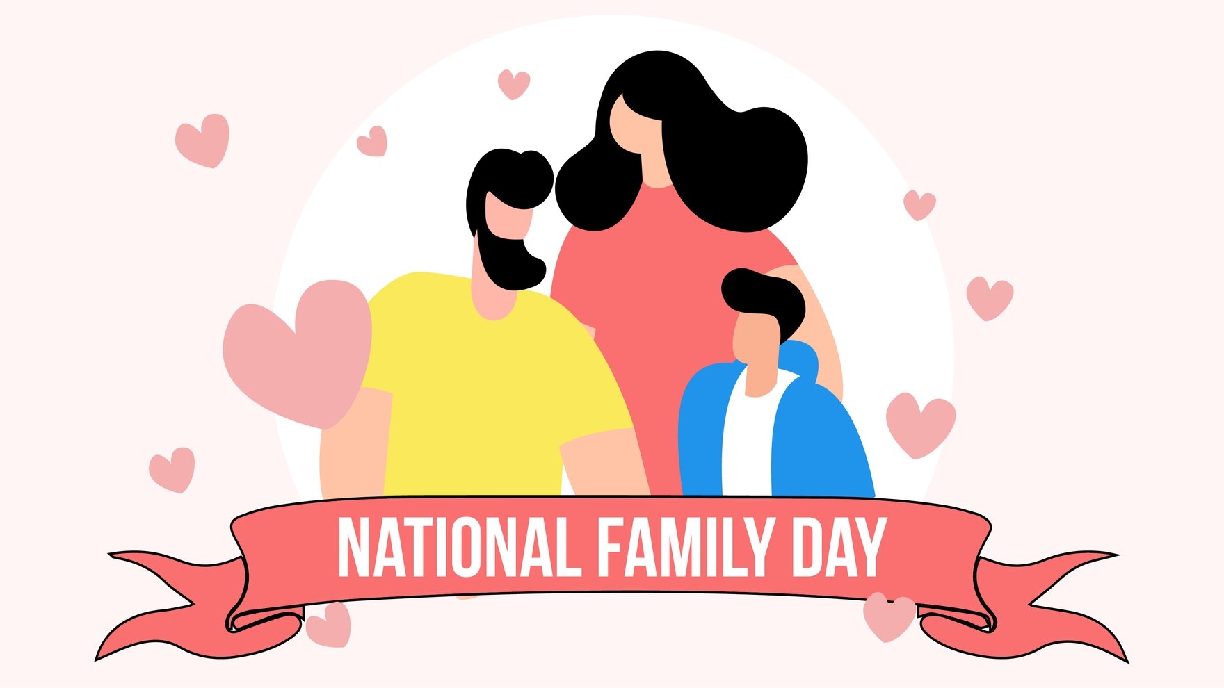 Free National Family Day Design Background