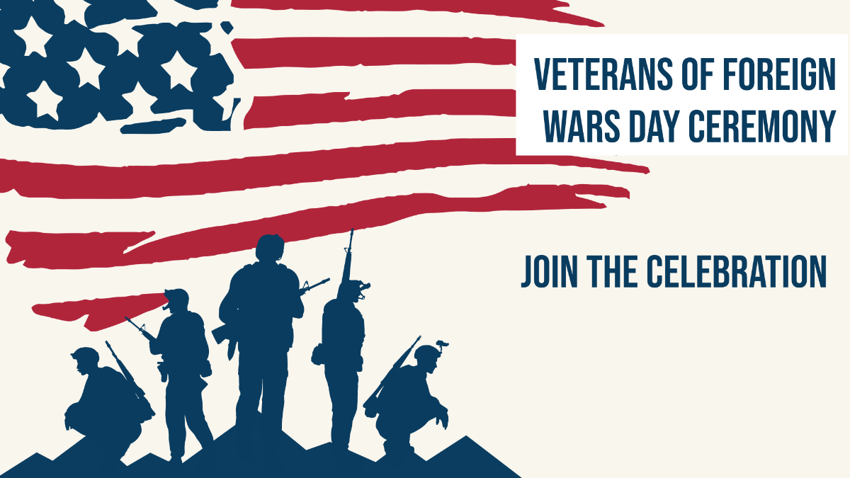 VFW Day Flyer Background Template