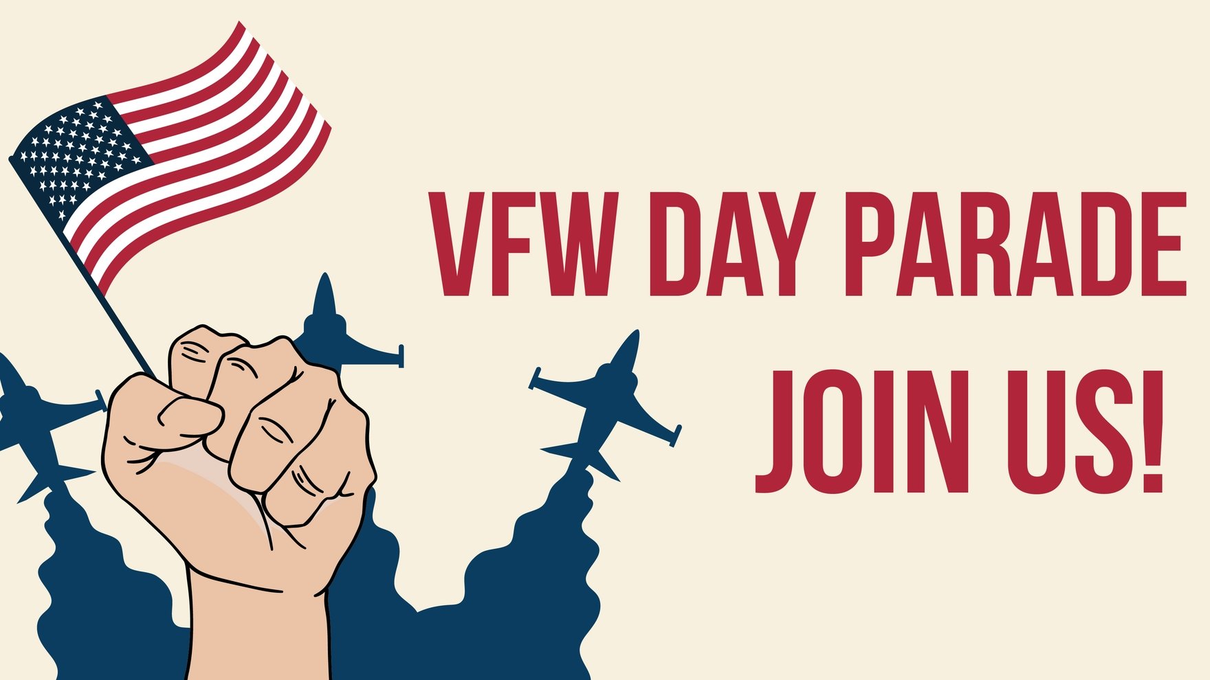 Free VFW Day Invitation Background
