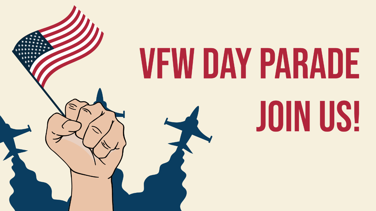 VFW Day Invitation Background Template