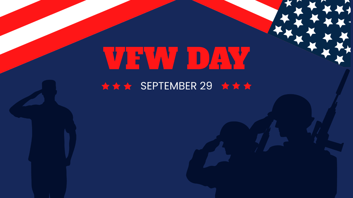 Free VFW Day Background Template