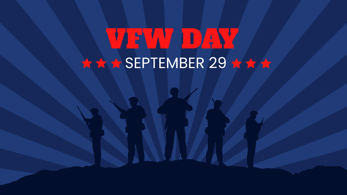 High Resolution VFW Day Background Template