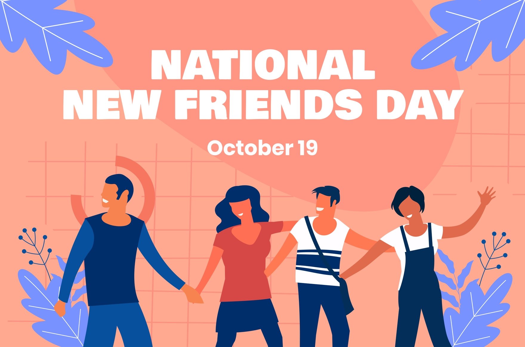 National New Friends Day Banner