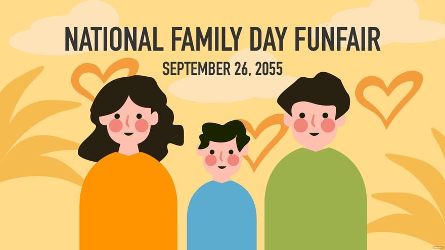 National Family Day Flyer Background