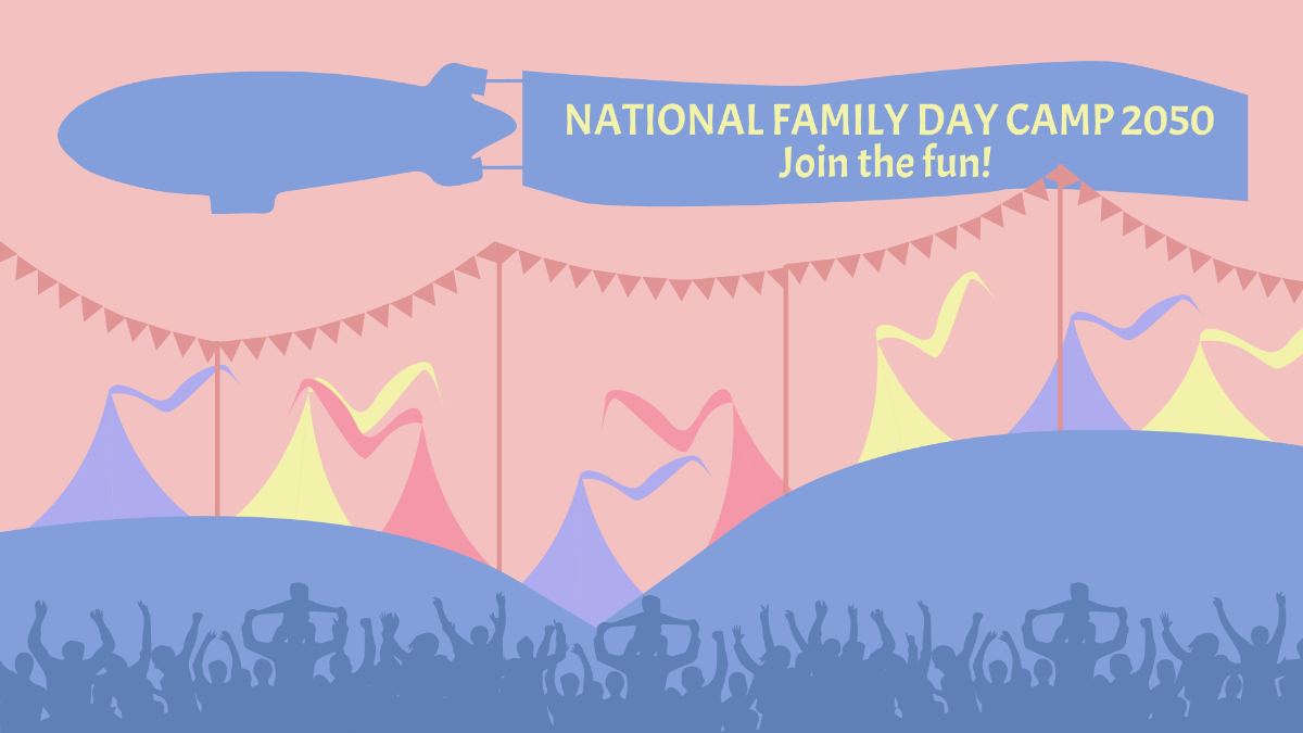 Free National Family Day Invitation Background Template