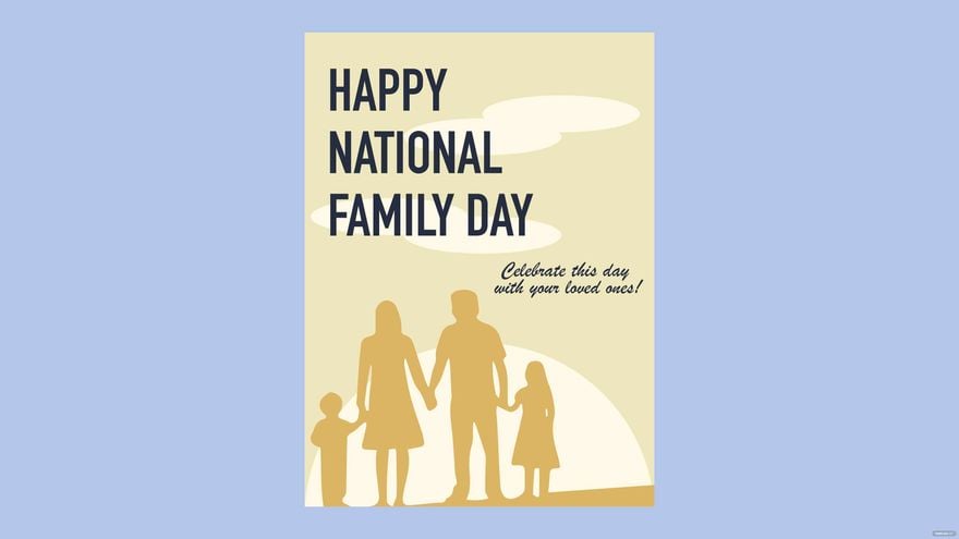 National Family Day Greeting Card Background