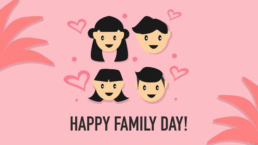 Happy National Family Day Background