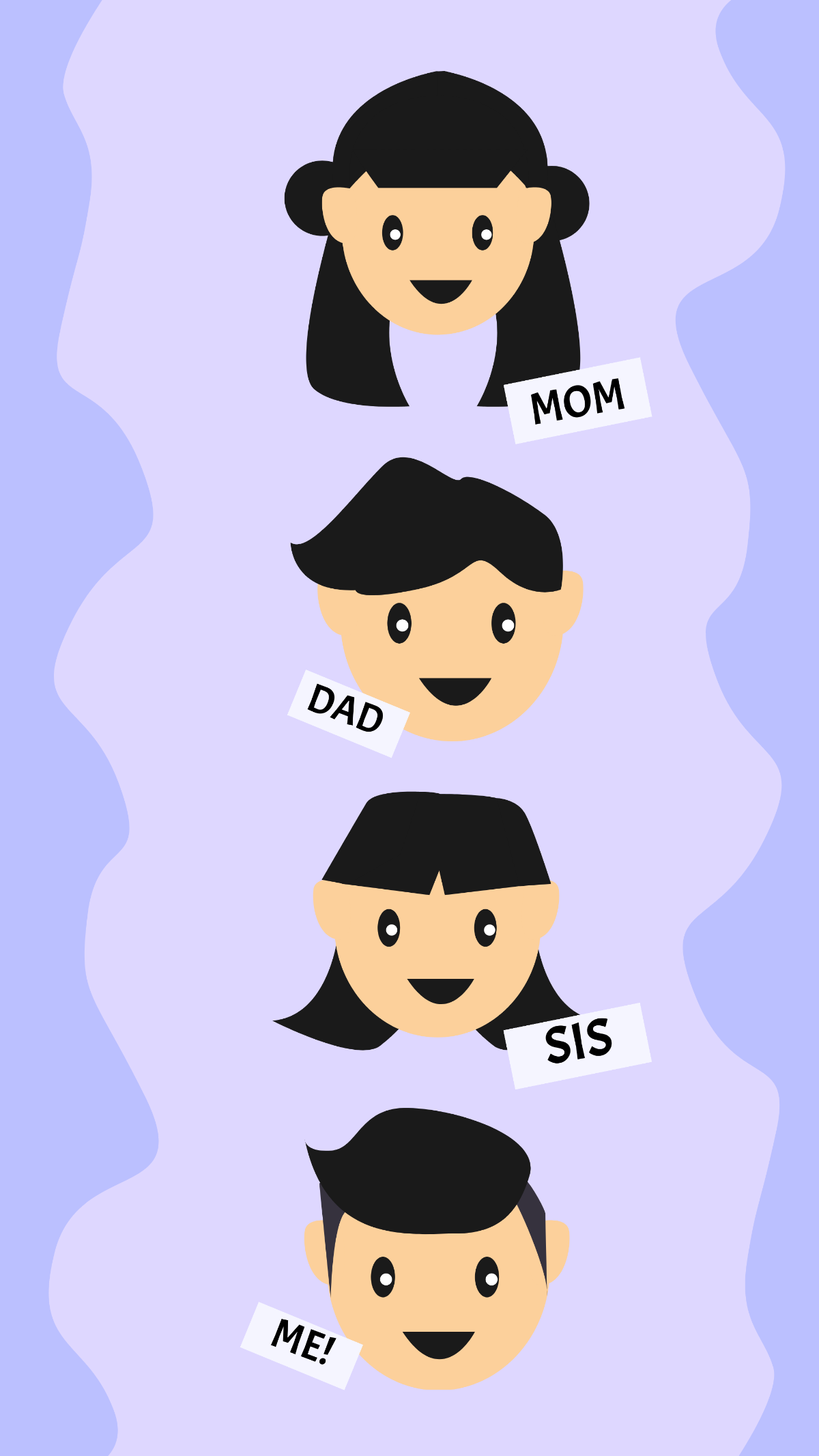 National Family Day iPhone Background Template