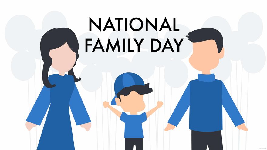 National Family Day Photo Background Template - Edit Online & Download ...