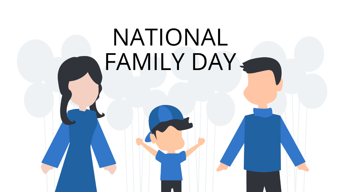 National Family Day Wallpaper Background Template