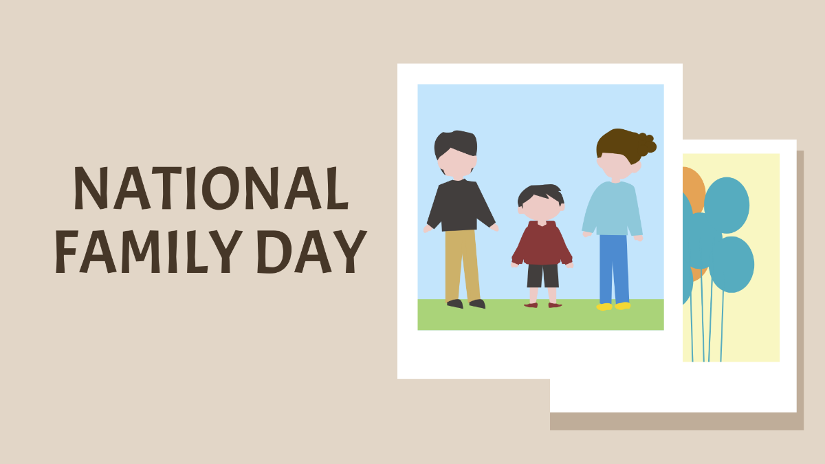 National Family Day Vector Background