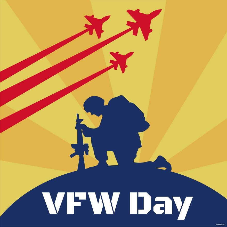 Happy VFW Day Illustration in Illustrator, PSD, EPS, SVG, JPG, PNG
