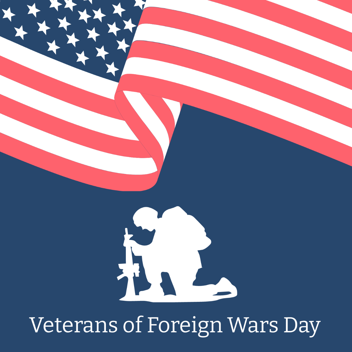 VFW Day Illustration Template