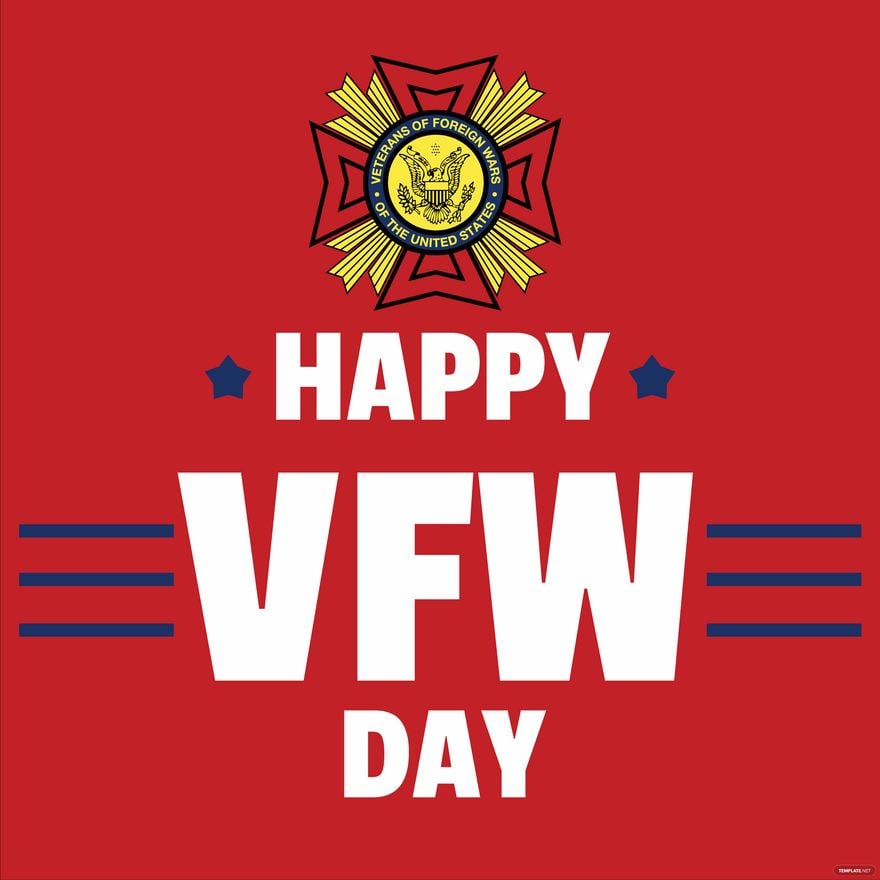 VFW Day Celebration Vector in Illustrator, PSD, EPS, SVG, JPG, PNG