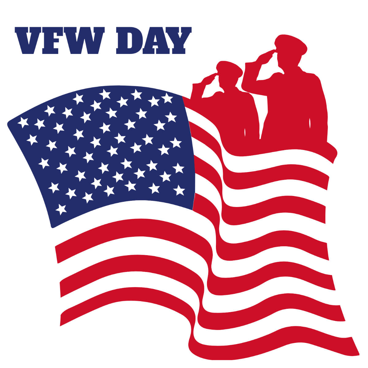 Free VFW Day Clipart Vector Template