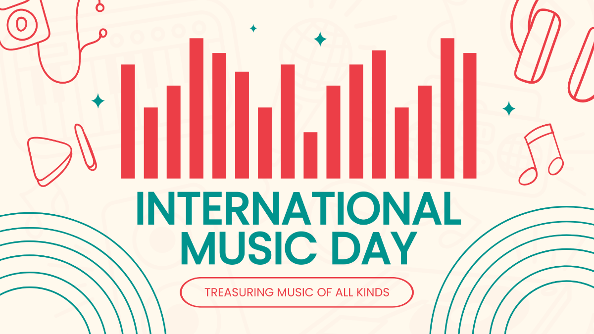 International Music Day Flyer Background Template